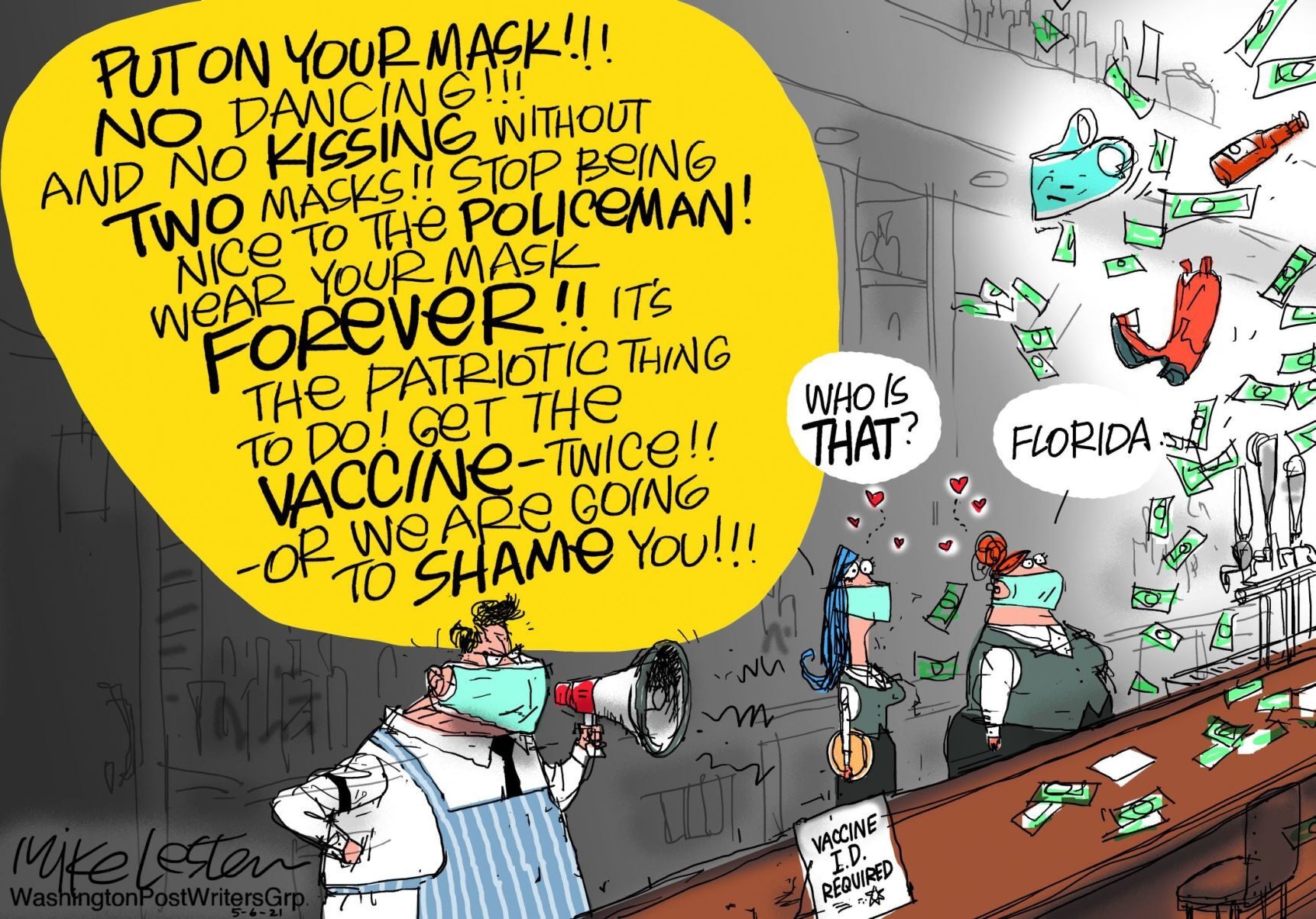 Mike Lester cartoon
